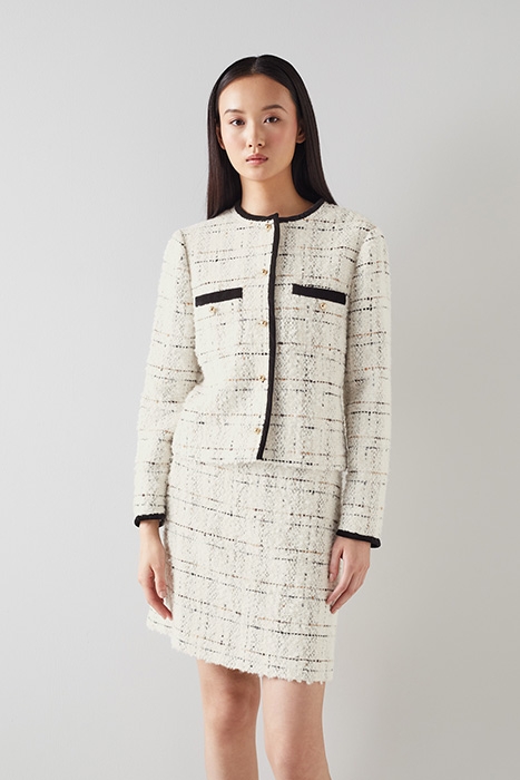 SILVIA CROPPED JACKET CRE-CREAM 1