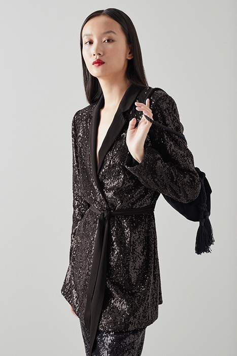 SHIMMER BLAZER BLA-BLACK 2