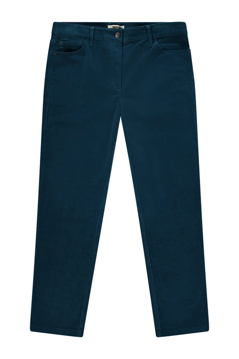 BROOKE STRAIGHT CORD TROUSERS DARK TEAL 1