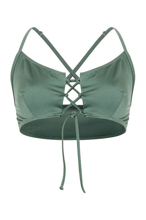 LACE UP BIKINI TOP ARMY 1