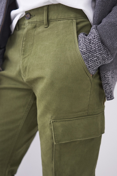 WALTON CARGO TROUSER KHAKI GRN 4