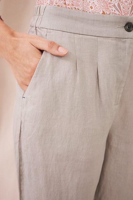 MADDIE LINEN TROUSER GREY 4
