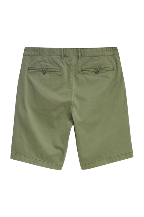 SUTTON ORGANIC CHINO SHORT KHAKI GREEN 5
