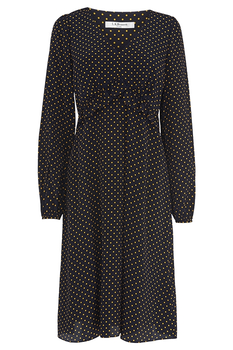 ZADIE MINI DRESS NAVY POLKA 1