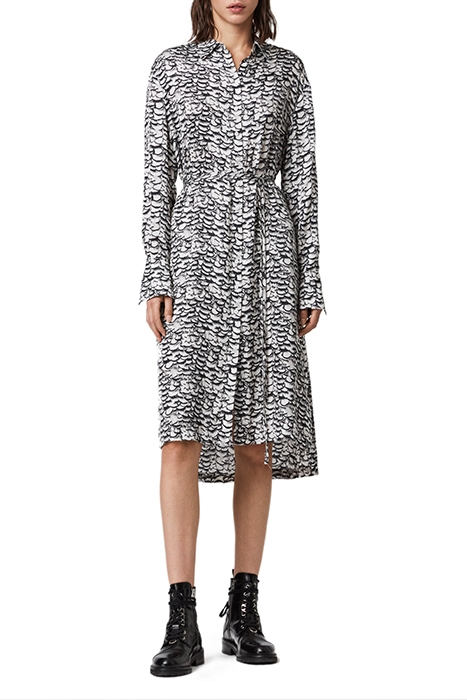 ANYA PLUME DRESS CHALK WHITE 3