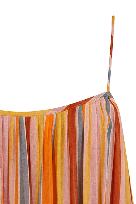 PAOLA STRIPE DRESS ORANGE/PINK 3