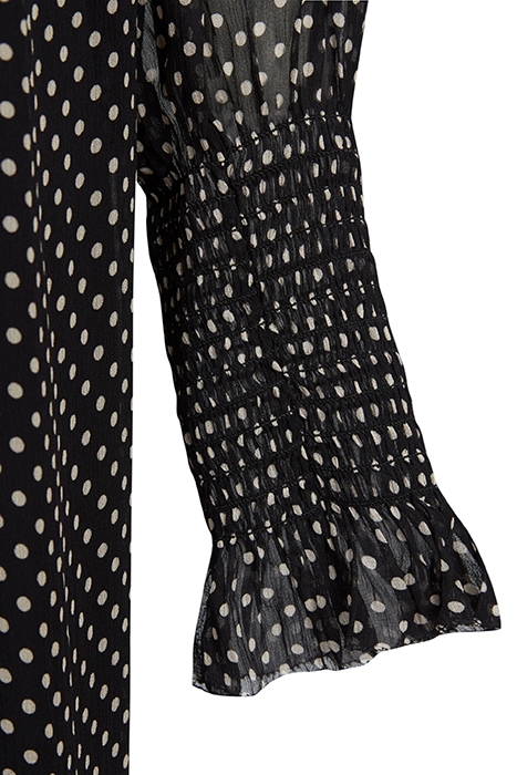 LARA DOT DRESS BLACK 5