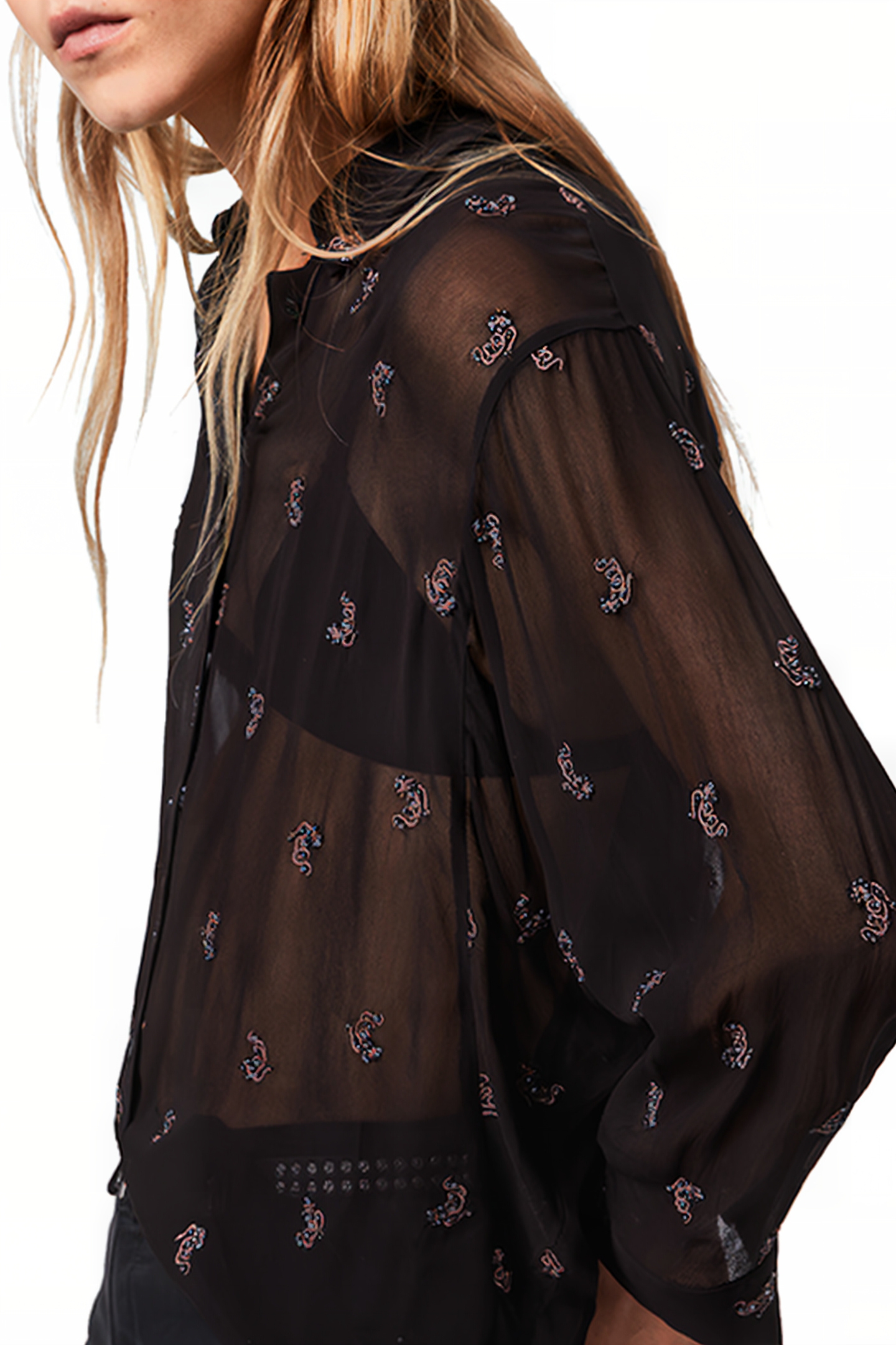 MARIANNA SNAKE SHIRT BLACK 4