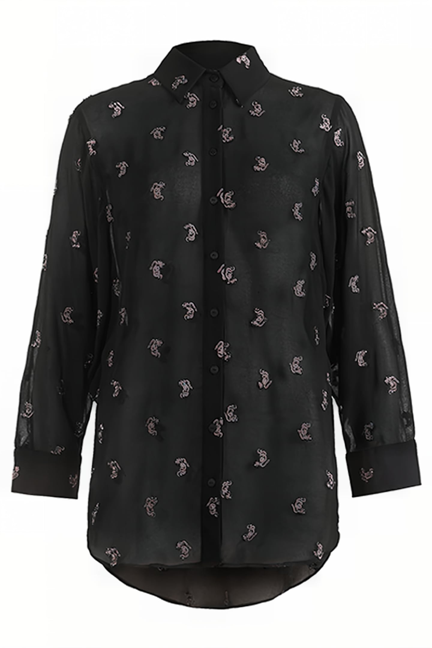 MARIANNA SNAKE SHIRT BLACK 1