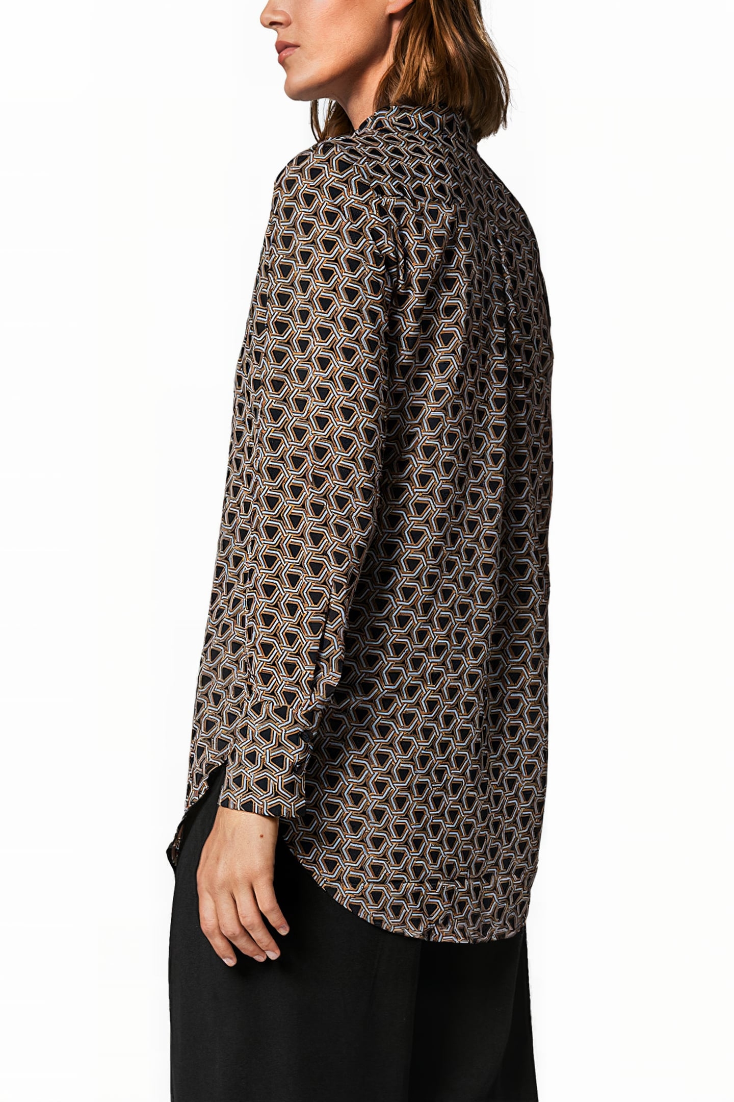 BLOUSE GREY/BLACK 2
