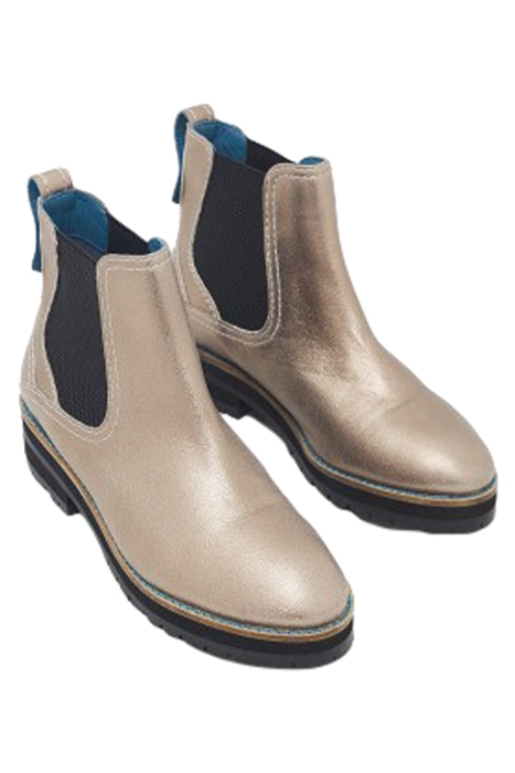 ESME CHUNKY CHELSEA BOOT GOLD TONE METALLIC 1