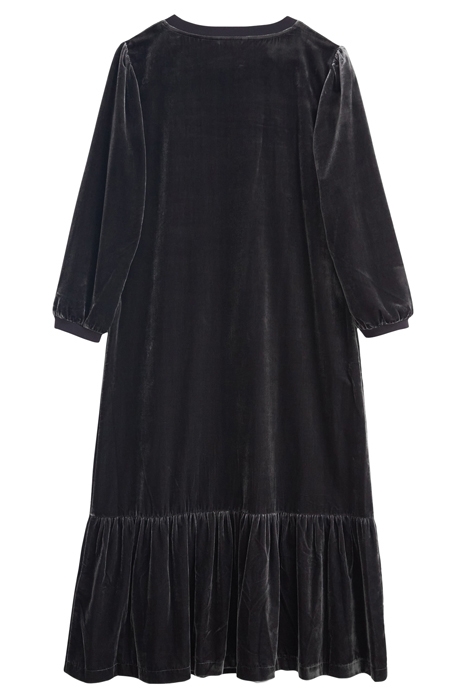 SADIE VELVET MINI DRESS DK GREY 6