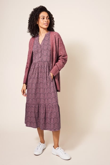 BELONGING STITCH CARDI PINK 2