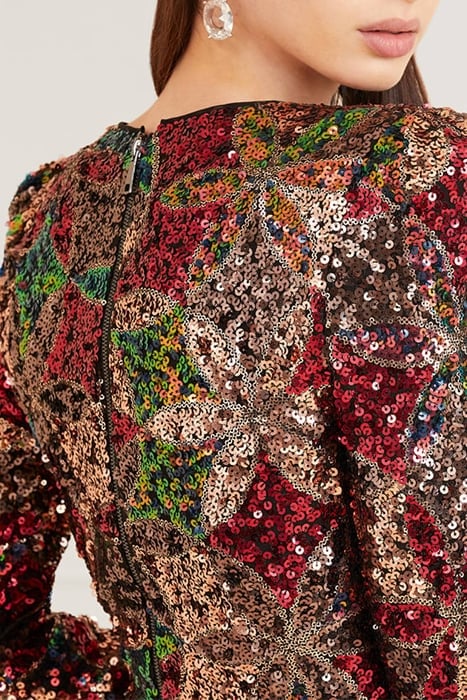 EZRA SEQUIN TOP HARLEQUIN BLOUSE 4