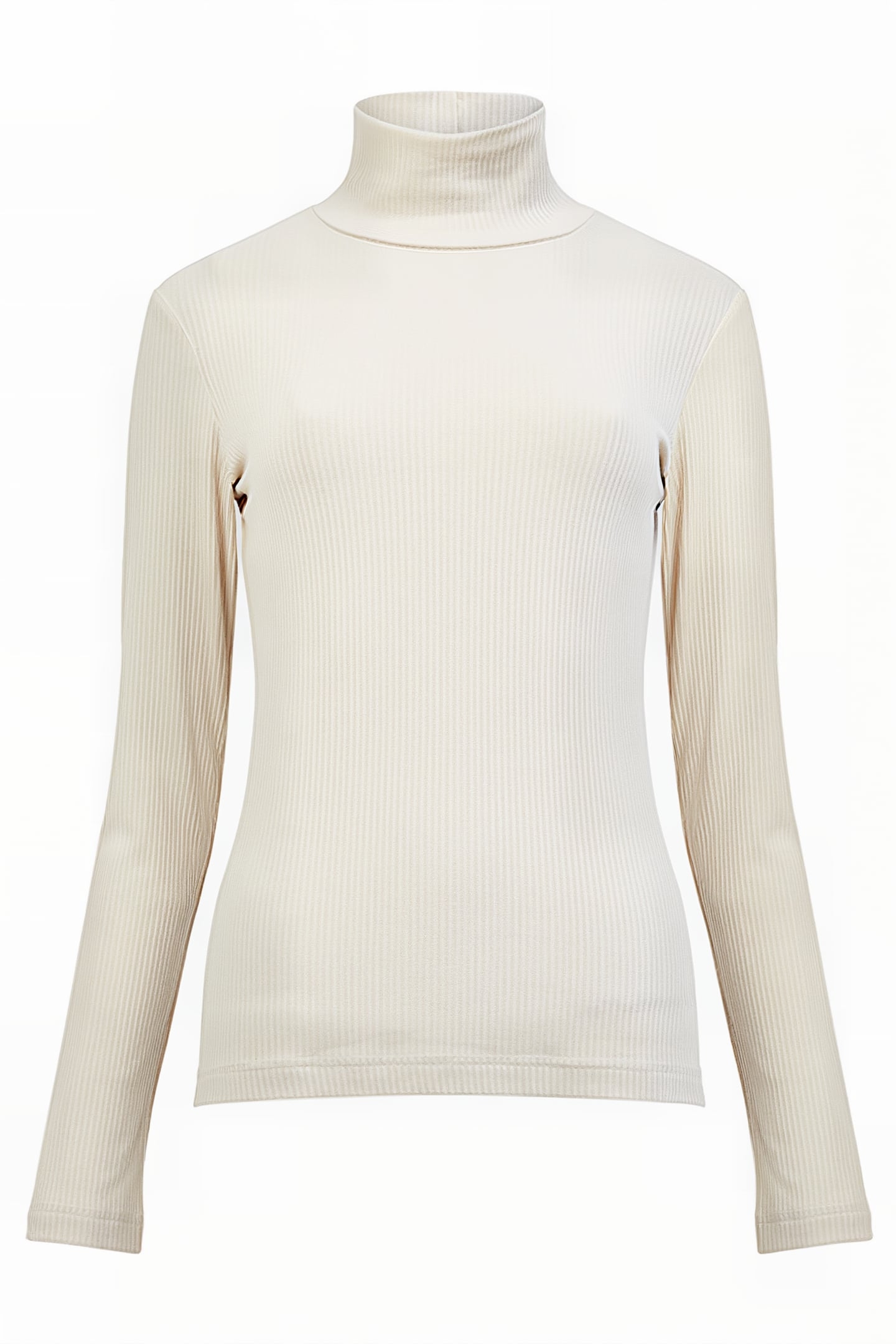 TALIE MODAL JERSEY HIGH NECK TOP CLASSIC CREAM 1