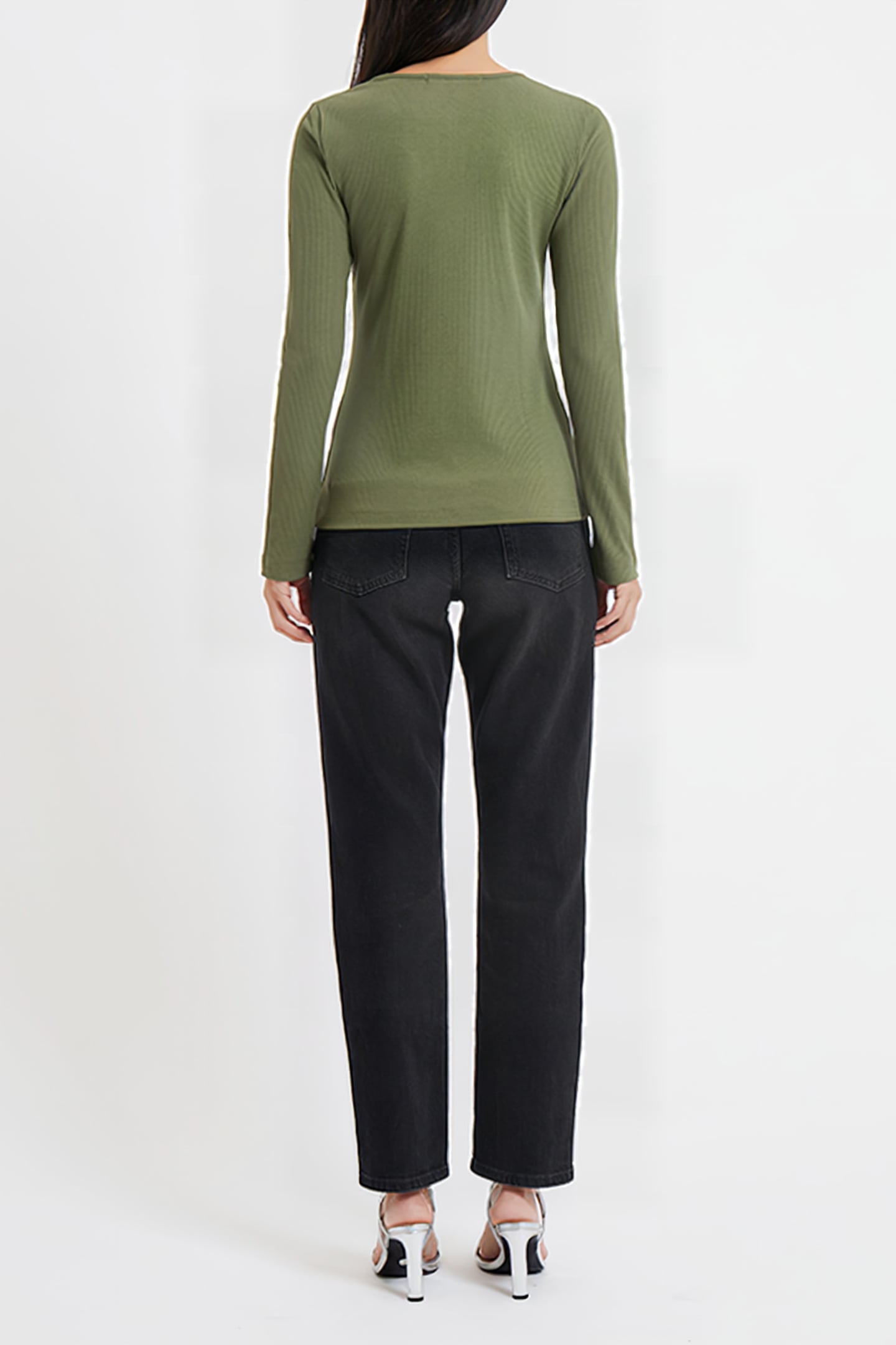 SCOOP RIB L/S KHAKI 3