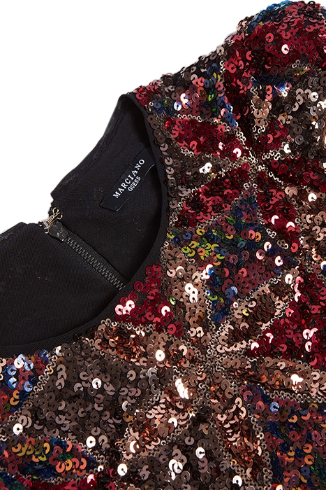 MARCIANO- EZRA SEQUIN TWO PIECE SET HARLEQUIN SEQUIN 3