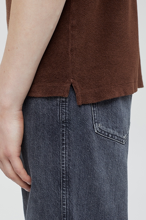 MEN SHORT SLEEVE POLO T-SHIRTS BRAZIL NUT 6