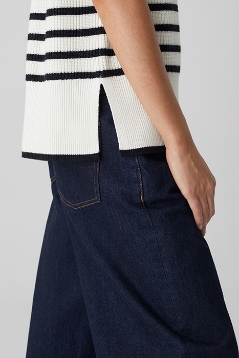 STRIPED VEST KNITS IVORY 5