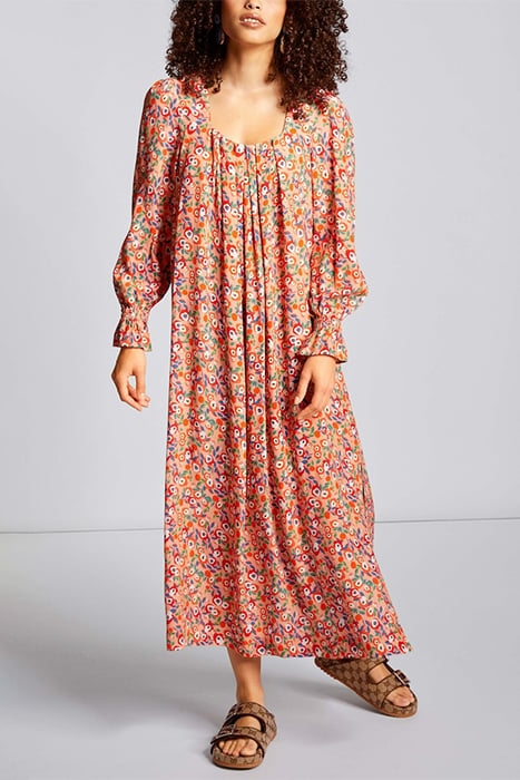 PRINTED DRESS PAPAYA 2