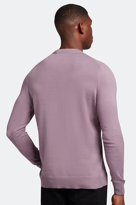 COTTON MERINO CREW JUMPER BILLBOARD PURPLE 2