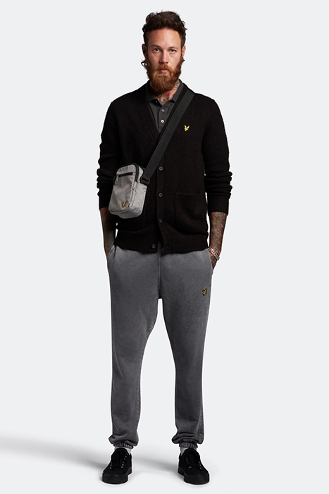 BRUSHED CARDIGAN JET BLACK 3