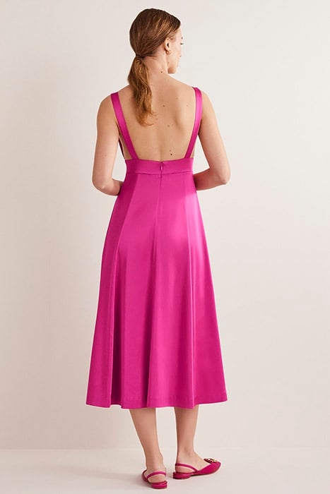 FIT AND FLARE MIDI PARTY DRESS PNK 2