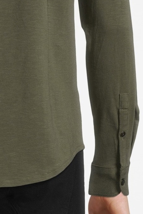 SHIRT FINE SLUB JERSEY DARK ARMY 5