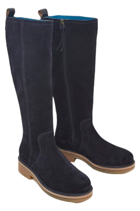 CATHERINE CREPE KNEE HIGH BOOT DARK NAVY 2