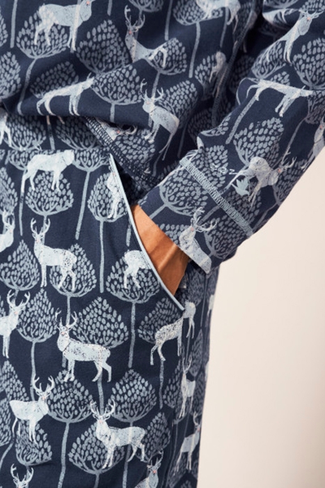 STAG FAMILY TIME JERSEY PJ JOG NAVY MULTI 3