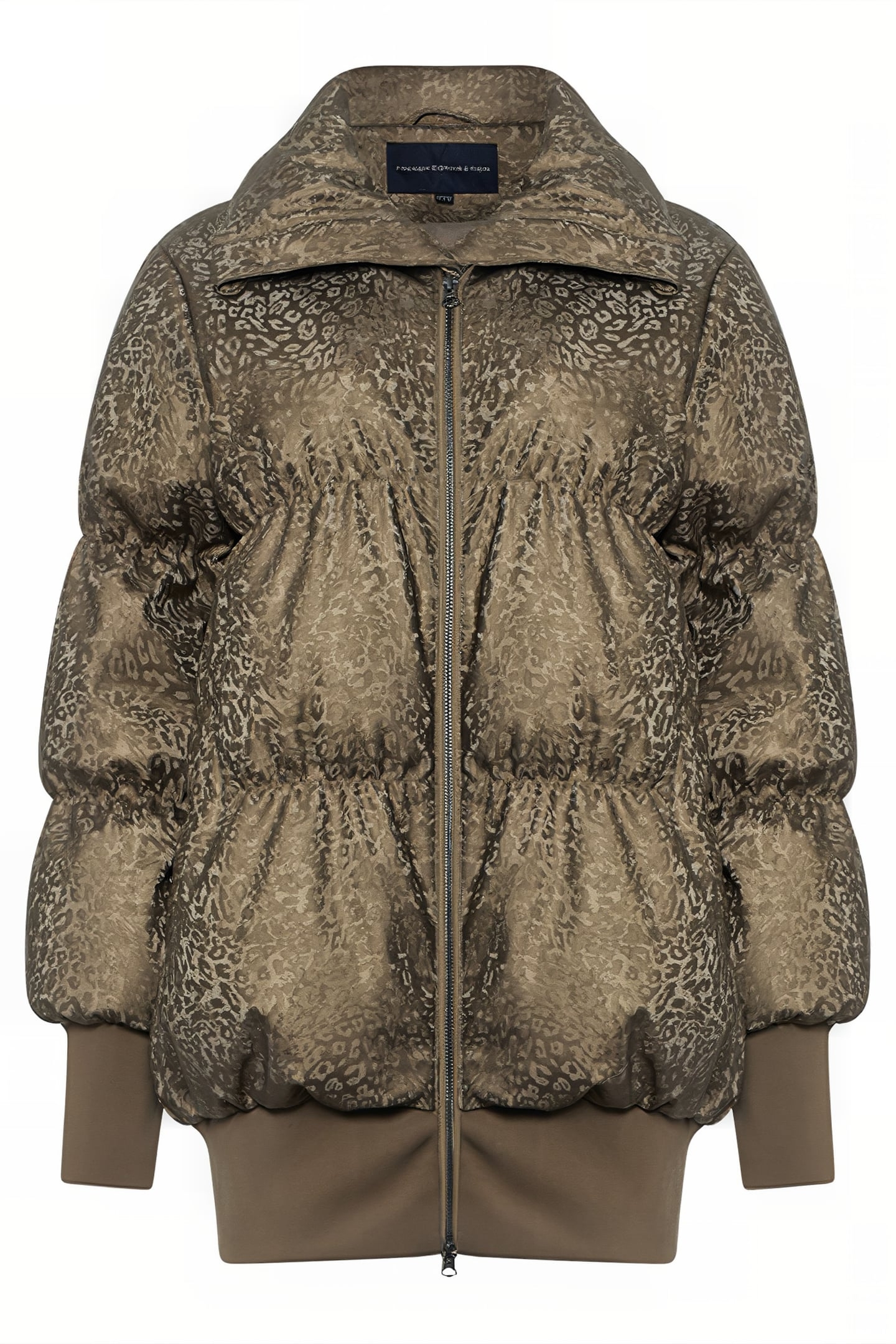 EONA LEOPARD VEGAN PUFFER JKT BRONZE MULTI 4