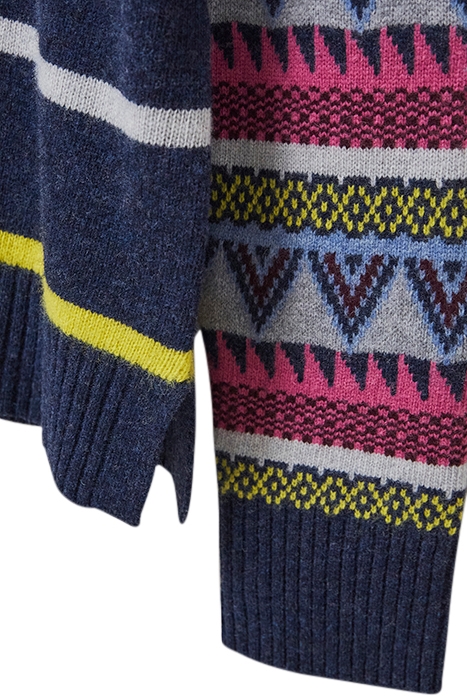 GREENWICH JUMPER NAVY MULTI 3