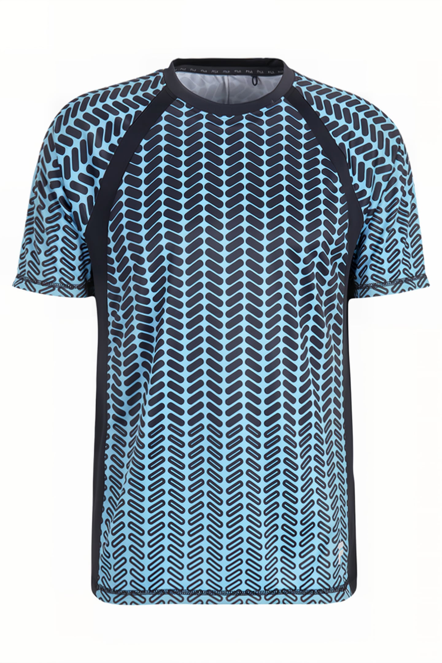 RADVILLE RAGLAN TEE ADRIATIC BLUE FADE AOP 1