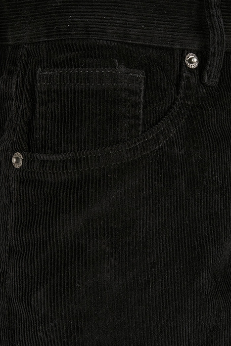 LADIES HIGH WAIST 90´S WIDE LEG CORDUROY PANTS BLACK 5