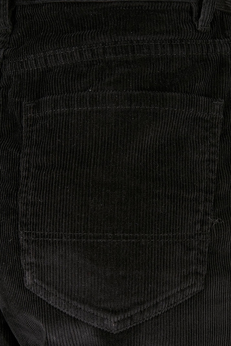 LADIES HIGH WAIST 90´S WIDE LEG CORDUROY PANTS BLACK 7