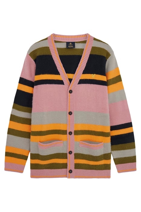 TEXTURED STRIPE CARDIGAN W740 SENSIBLE PINK 5