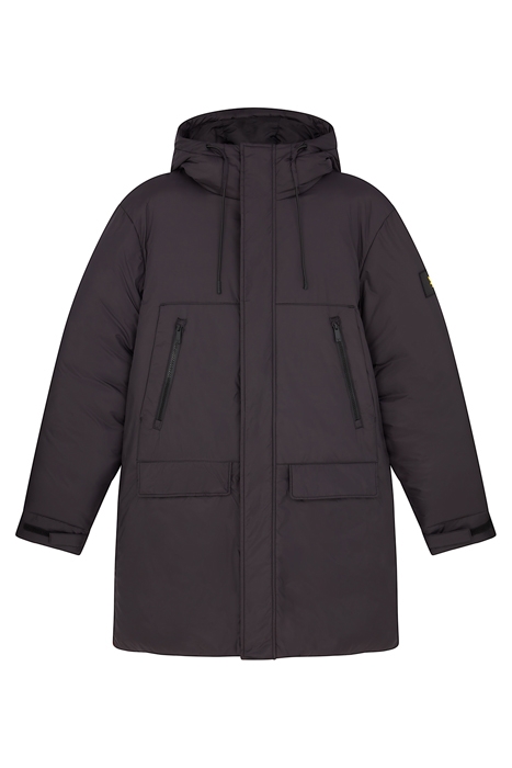 LONG LINE INTERNAL PADDED JACKET Z865 JET BLACK 5