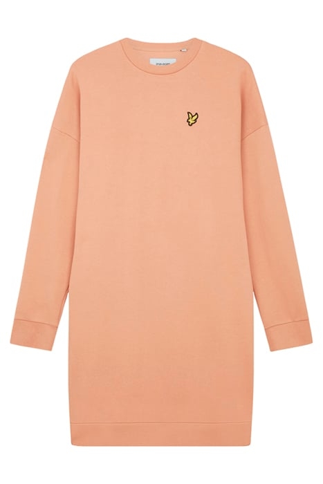 SWEATSHIRT DRESS W795 DUSTY PEACH 5