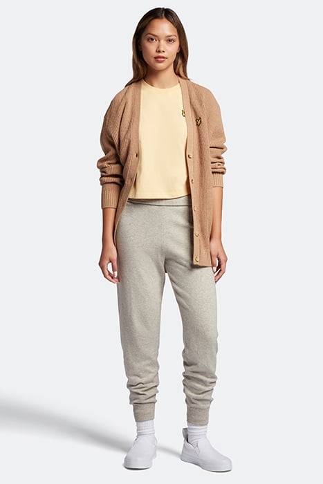 RIBBED CARDIGAN W802 WARM TAN 3