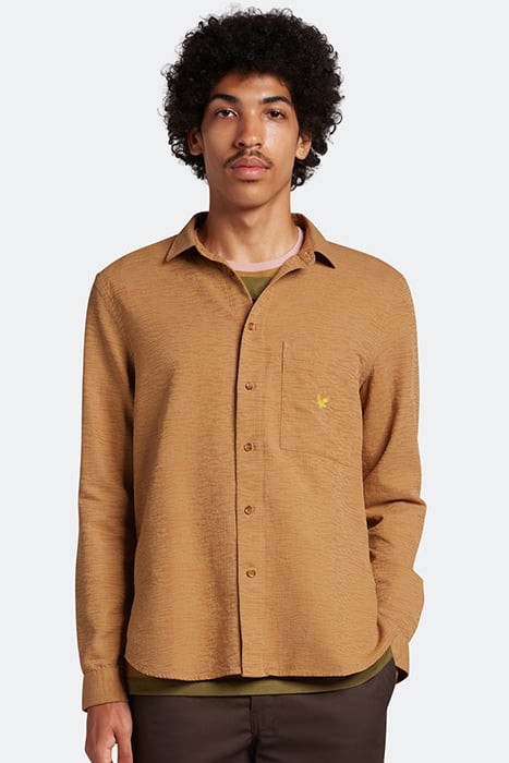 ABSTRACT SHIRT W738 HARNESS BROWN 1