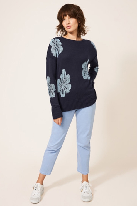 BLOSSOMING WOODLAND JUMPER NAVY MULTI 2