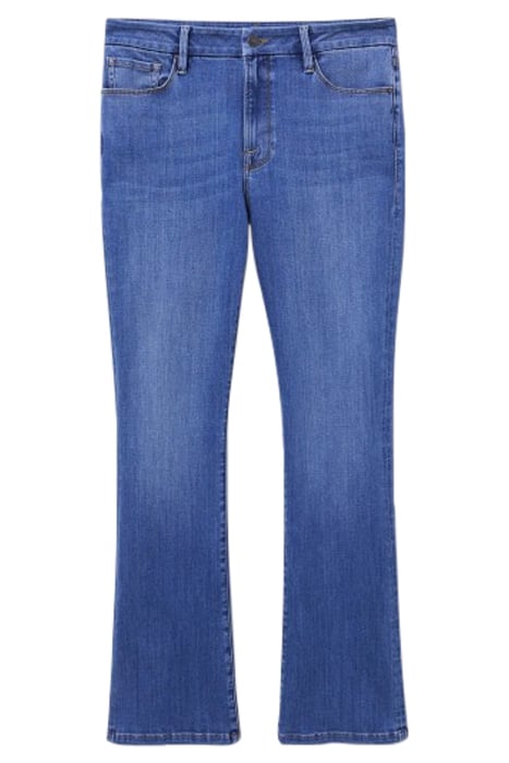 SARA SLIM FLARE JEAN MID DENIM 1