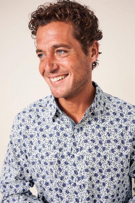 PARTY VINE PRINTED SHIRT DARK NAVY 2