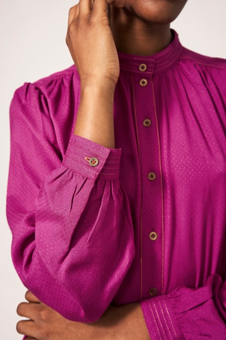 MIRABEL ECO VERO MINI DRESS DK PINK 3