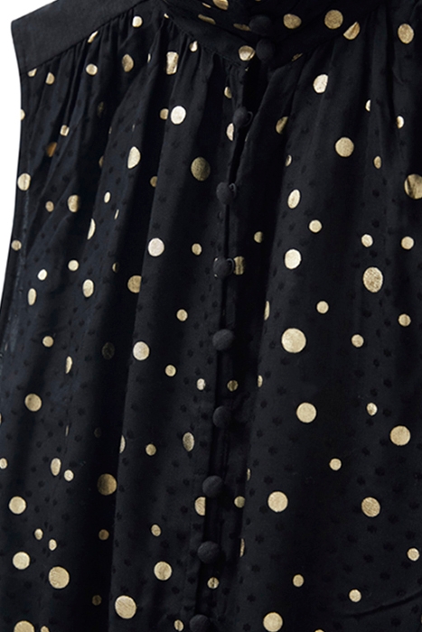 MIRRIE SLEEVELESS MIX TOP BLACK PRINT 3