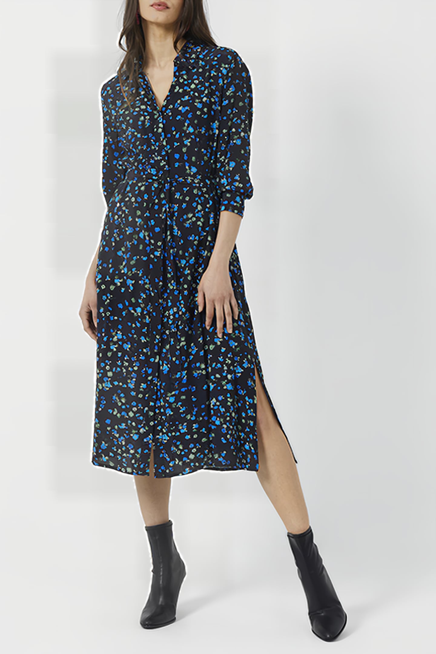 FERNA BELLA DELPHINE SHIRT DRS BLACK MULTI 1