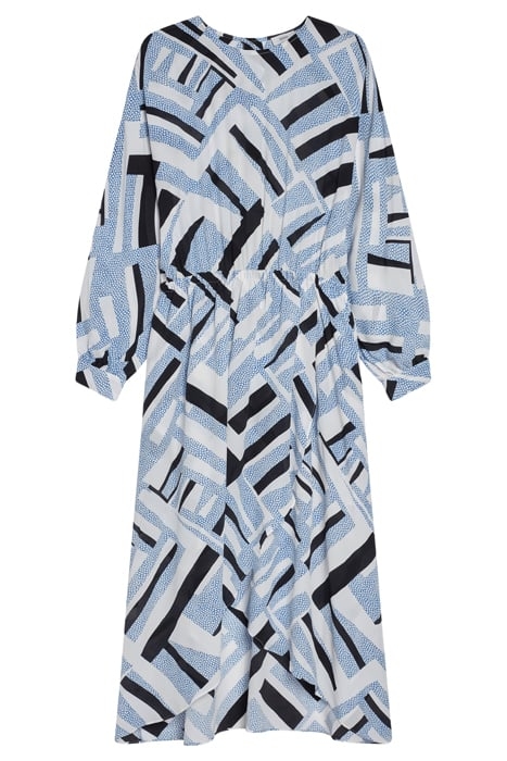 GATHERED DRESS GALAXY BLUE 7