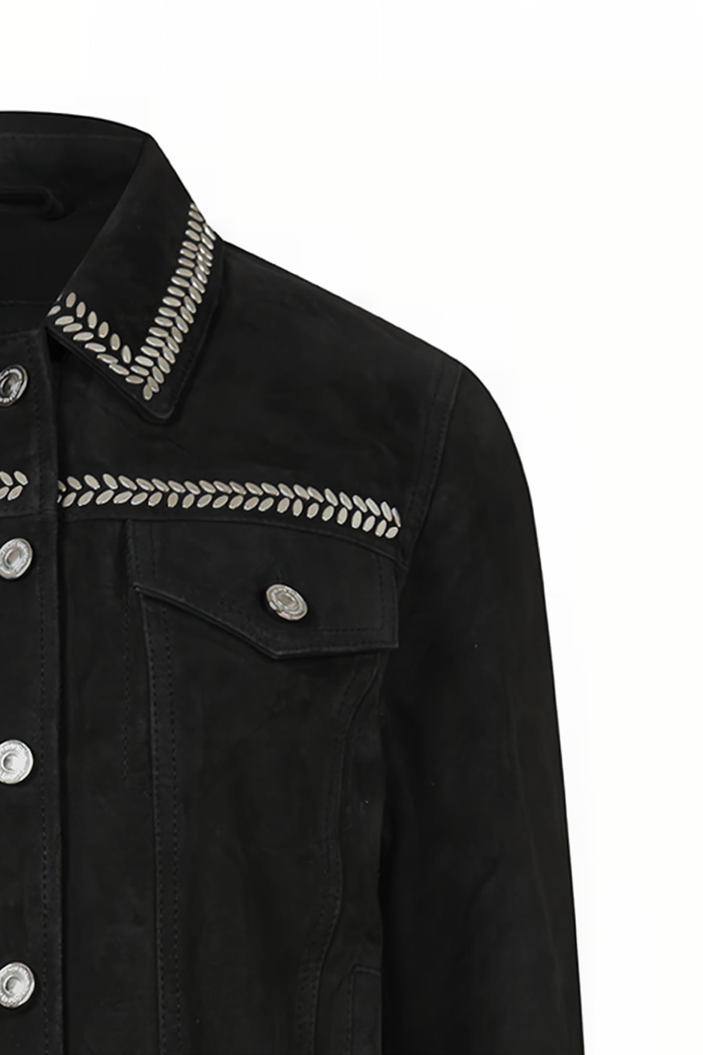 DELVY SUEDE TRUCKER WASHED BLACK 6