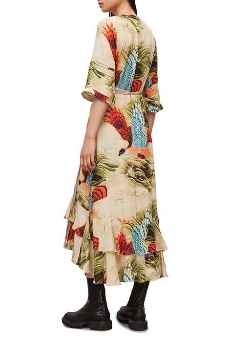 DELANA SWOOP DRESS OLIVE GREEN 2