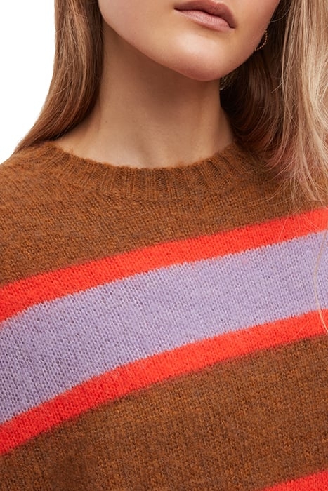GINI STRIPED JUMPER GINGER/ORANGE 7